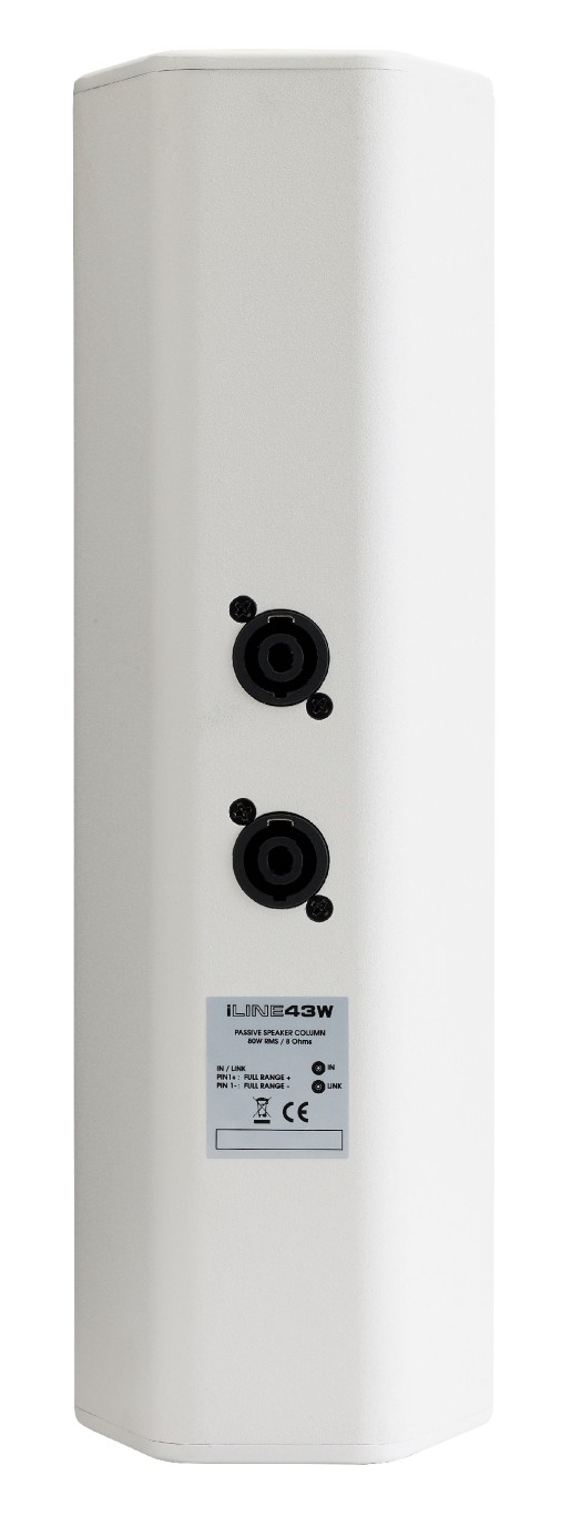 80W / 8 Ohms kolom voor installatie met 4x 3