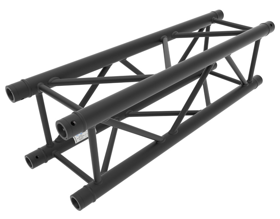 ALU TRUSS Quatro 290 – Lengte: 1m - Zwart - Montagekit inbegrepen - QUA29-100 blk
