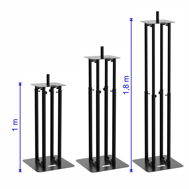 Telescopische totem van 1m tot 1,80m met stretch truss sleeve en draagtassen - TOTel