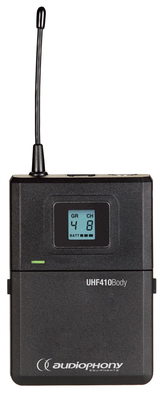 UHF bodypack zender - 500MHz - UHF410-Body-F5