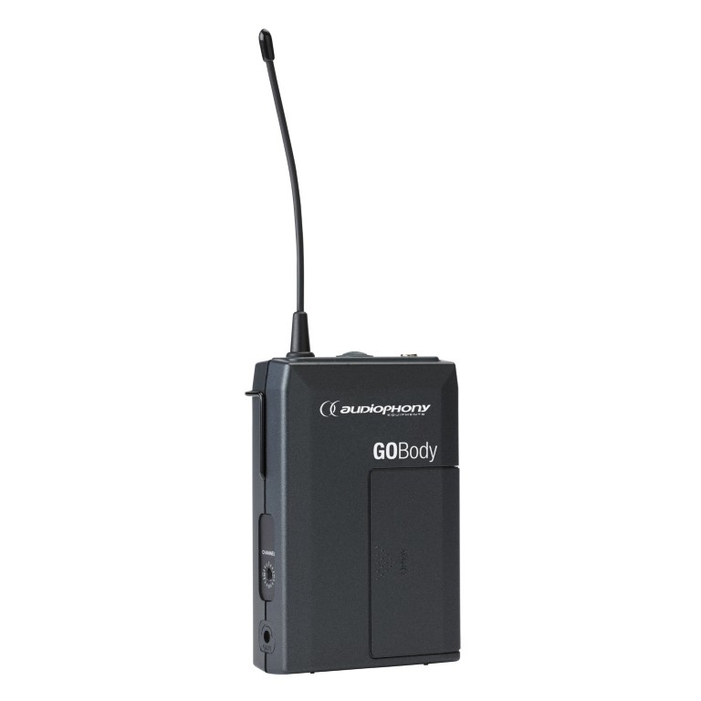Beltpack-zender voor dasspeld- of headset microfoons - 500MHz - GO-Body-F5