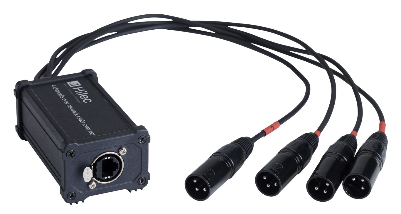 RJ45 / XLR3M adapterdoos voor audio of DMX signaal - BOXRJ4XM3