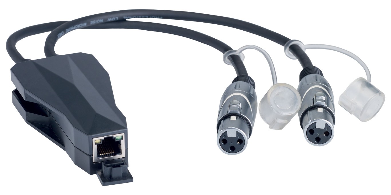 Dante converter RJ45 - XLR3 analoge ingang - ConvD2in