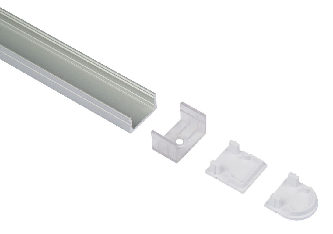 Aluminium profiel 11x20mm lengte 2m - TAPEprofil-E