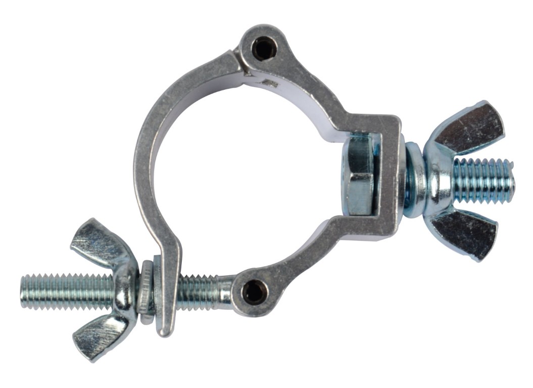 Aluminium bevestigingshaak voor truss met buisdiameter van 35mm - max. 75kg - Zilver - ALU CLAMP 035 S