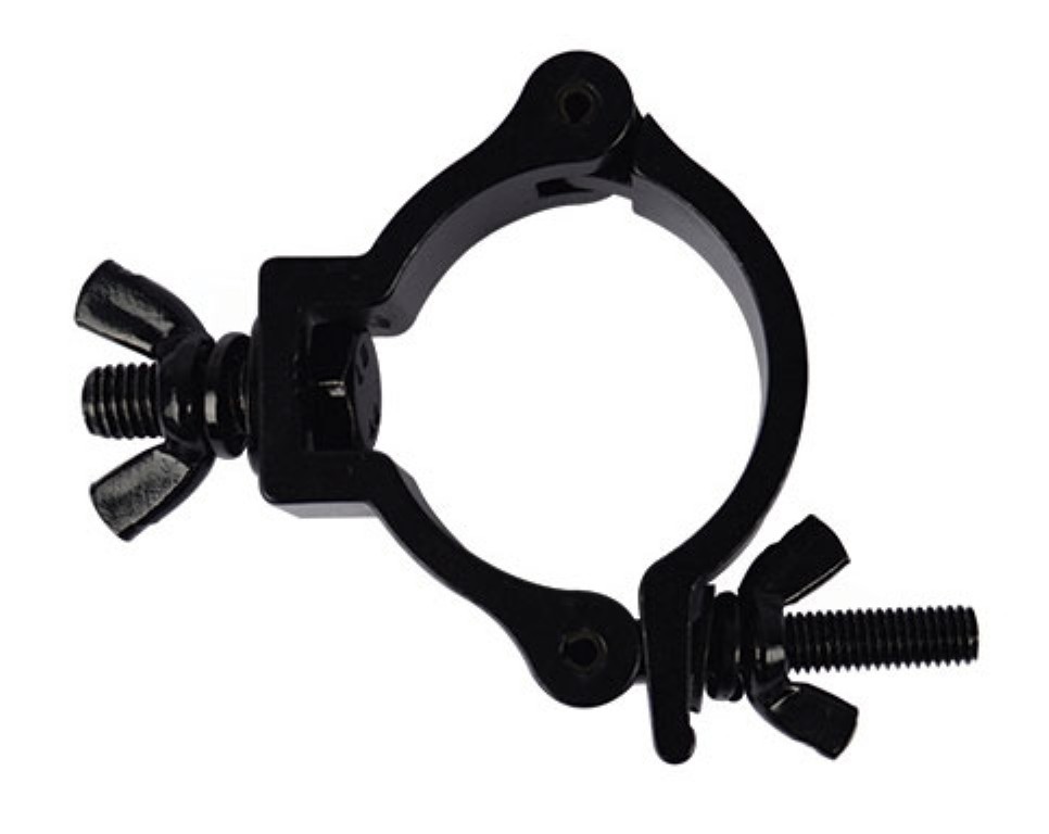 Aluminium bevestigingshaak voor truss met buisdiameter van 48 tot 51mm - max. 75kg - Zwart - ALU CLAMP 101-V2B