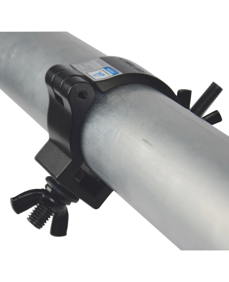 Aluminium bevestigingshaak voor truss met buisdiameter van 48 tot 51mm - max. 75kg - Zwart - ALU CLAMP 101-V2B