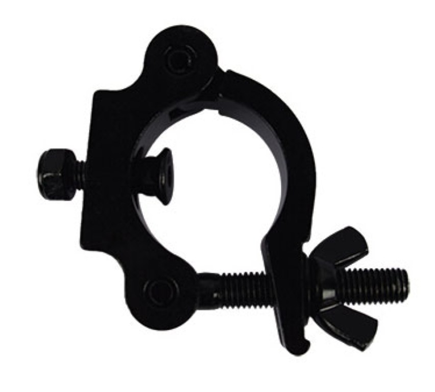 Aluminium bevestigingshaak voor truss met buisdiameter van 50mm - max. 300Kg - Zwart - ALU CLAMP 301-V2B