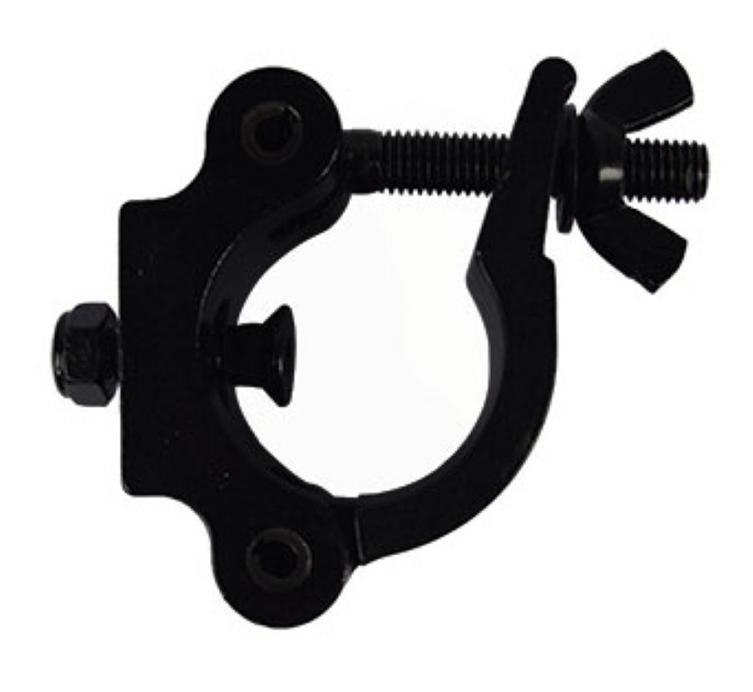Aluminium bevestigingshaak voor truss met buisdiameter van 50mm - max. 500kg - Zwart - ALU CLAMP 501-V2 B