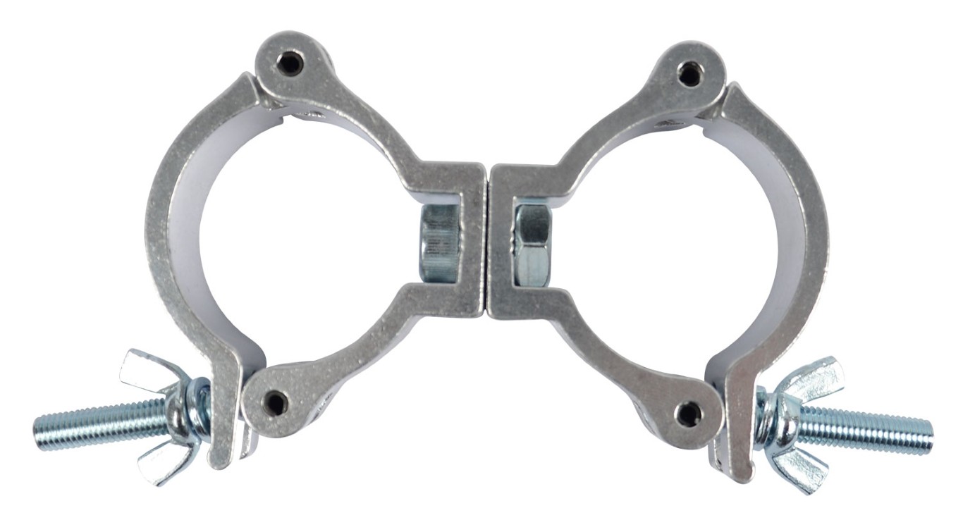 Dubbele montageklem voor 46~51mm buizen Max. 75kg - Zilver - SWIVEL CLAMP 102 S