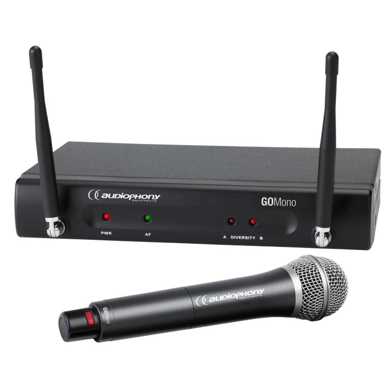1 GOMono ontvanger + 1 GOHand handheld microfoon - 500MHz - Pack GO-Hand-F5