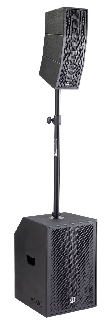 Krachtig (1600W) compact actief curve-array-systeem met mixer, Bluetooth® en DSP - MOJO2200curve