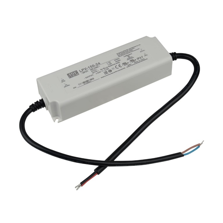 MEAN WELL Power supply 24V DC 150W max. - IP67 – 1 output - LPV-150-24