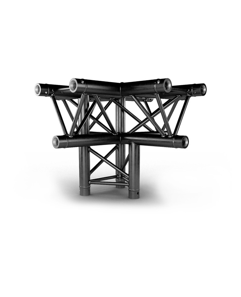 TRUSS TRIO 290 hoekverbinding - Zwart - 90° - 3 richtingen - Hoekpunt naar onder, rechts - Montagekits inbegrepen - AG29-033 blk