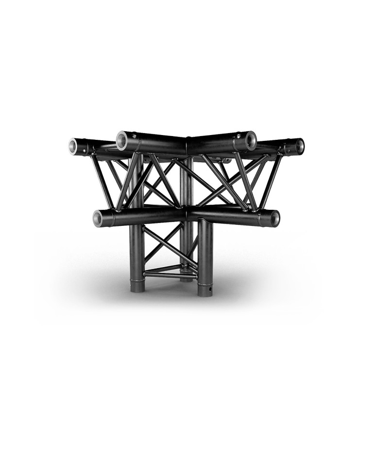 TRUSS TRIO 290 Kruis - Zwart - 4 richtingen + voet - Montagekits inbegrepen - AG29-053 blk