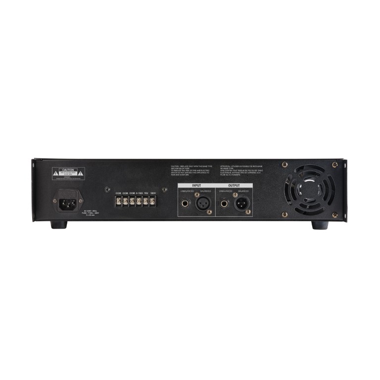 Krachtige versterker 100V - 660W onder 4 Ohm - AMP660