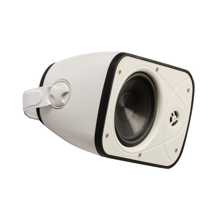 Installatie luidspreker 6,5″ + 1″ met basradiator achteraan - 60W - 100V en 8 Ohms – IP65 - Wit - ONDE660W