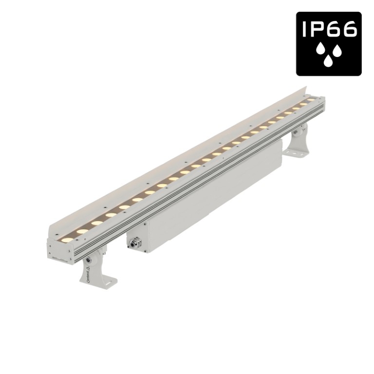 Architectonische projector IP66 24x LEDs Dynamic White 2700–5600K 100W 15× 30° - VBAR-100DW