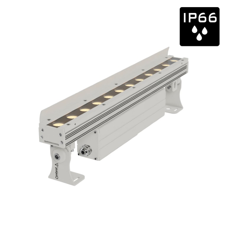 Architectonische projector IP66 12x LEDs Dynamic White 2700–5600K 50W 15× 30° - VBAR-50DW