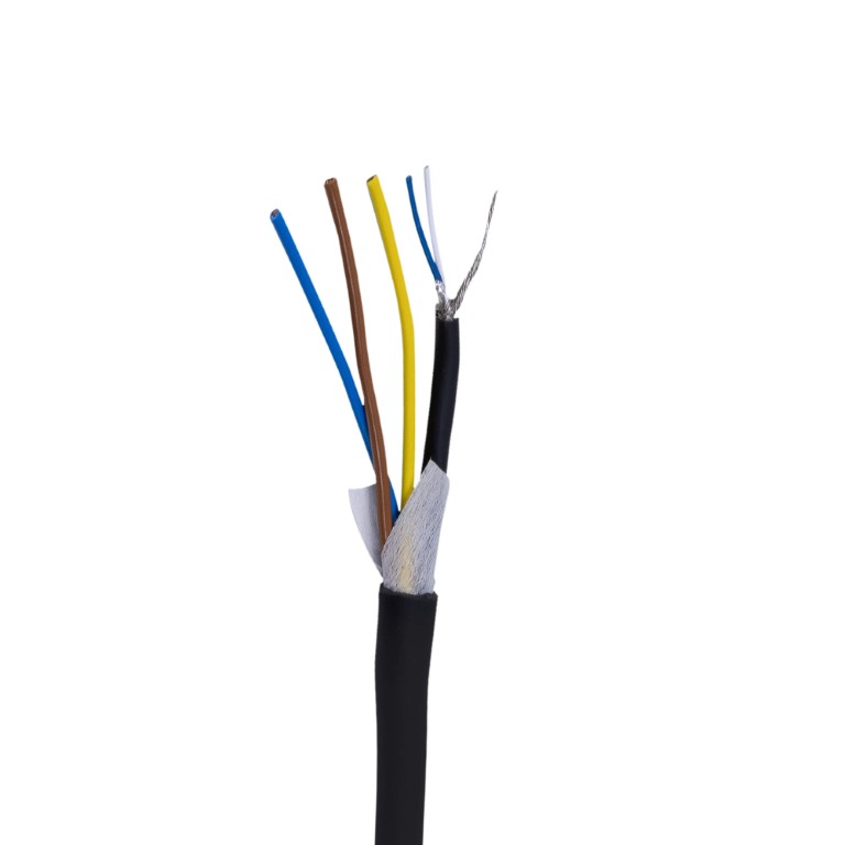 Kabelrol - DMX hybride en voeding 3x 1,5 + 2x 0,34 PVC 10mm - Zwart - 50m - VC-REEL50HYB