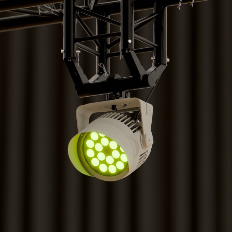 Ophangbeugel voor projector voor structuren of totems - zwart Geleverd zonder conische koppelingen - SUP290B
