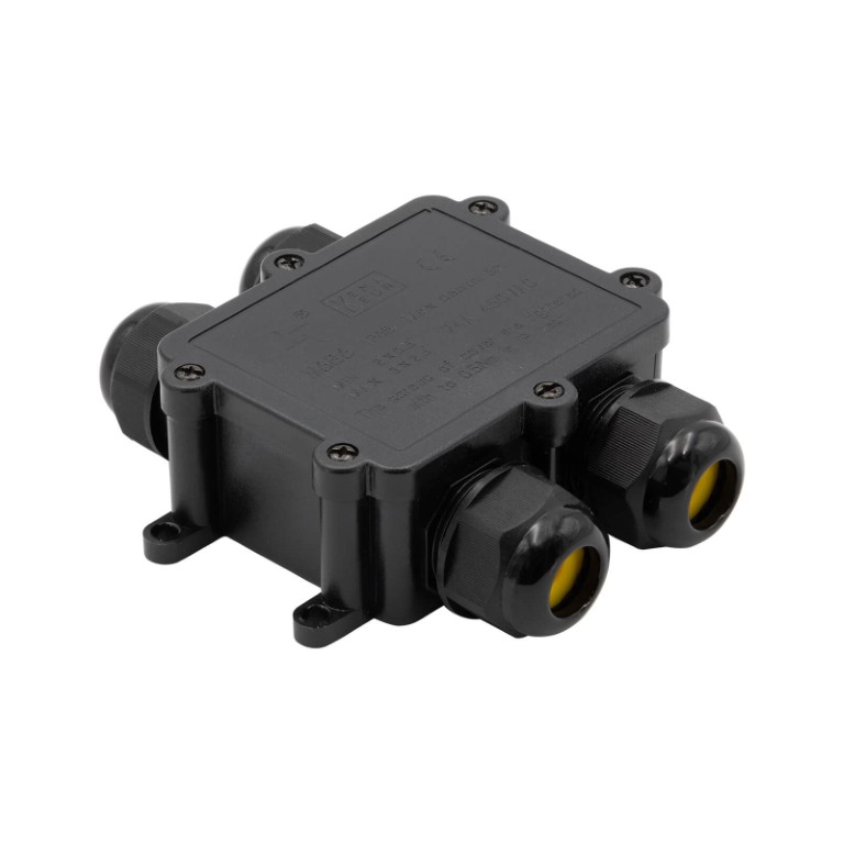 Waterdichte behuizing - IP68 - Groot - 4-wegs - voor kabel van 4 tot 14mm - IpBox-L4