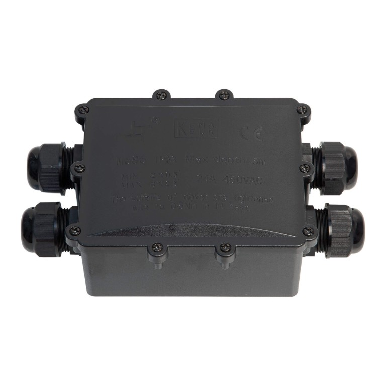 Waterdichte behuizing - IP68 - Groot - 4-wegs - voor kabel van 4 tot 14mm - IpBox-P4