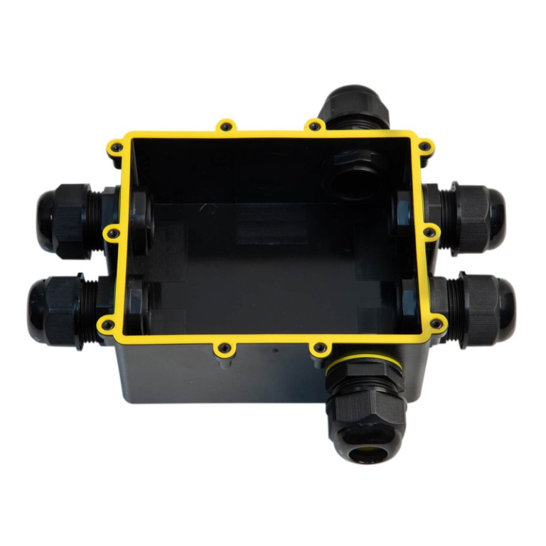 Waterdichte behuizing - IP68 - Groot - 6-wegs - voor kabel van 4 tot 14mm - IpBox-P6