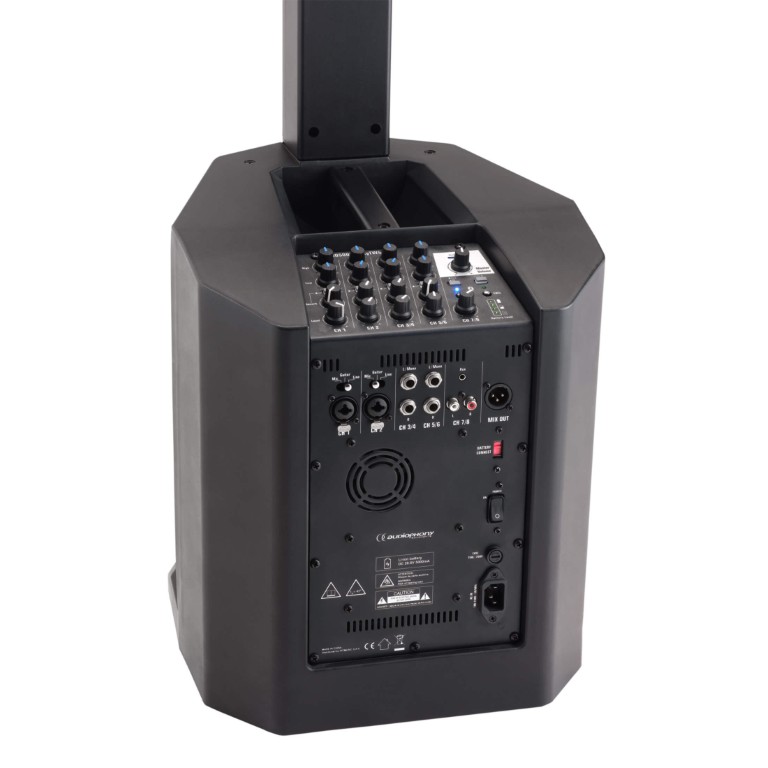 Actieve subwoofer en kolom systeem 250W RMS met 8-kanaals mixer, Bluetooth® 5.0 TWS en lithiumbatterij - MOJO500LibertyTWS
