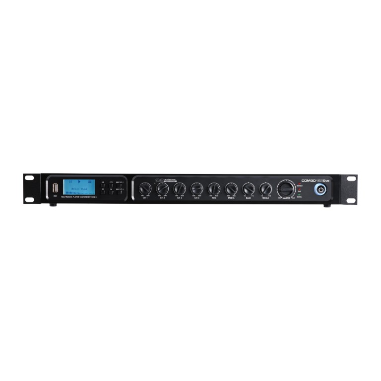 Versterker / Mixer 100V - 120W met geïntegreerde mediaspeler: USB, FM-tuner, Bluetooth en DAB+. - COMBO120Evo