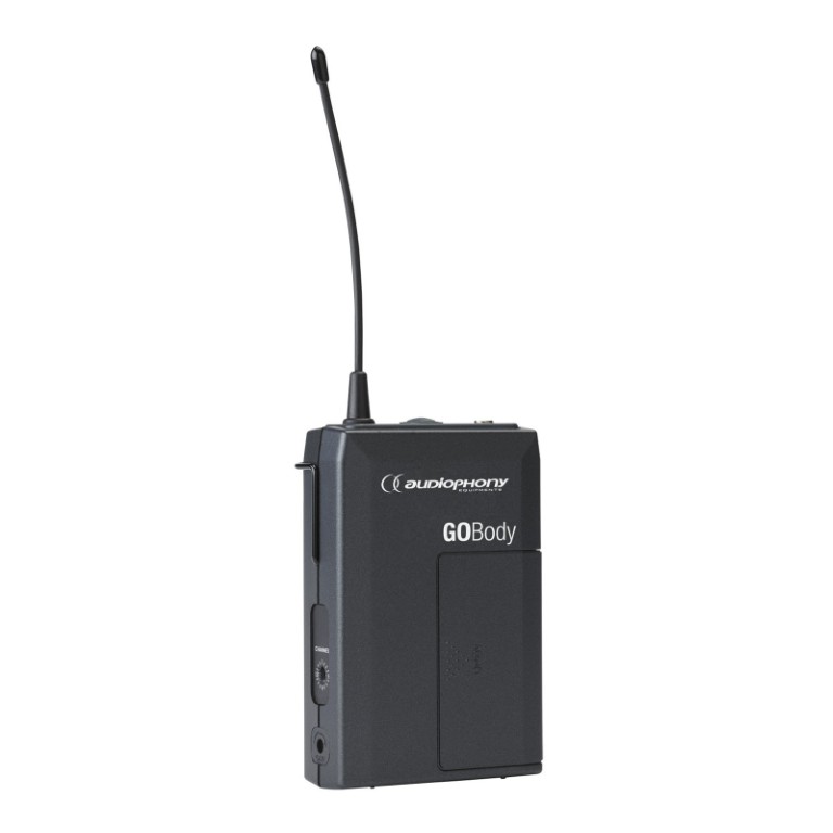 Beltpack-zender voor dasspeld- of headset microfoons - 600MHz - GO-Body-F6