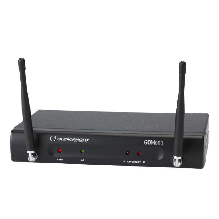UHF-diversity ontvanger 16 frequenties voor 1 zender - 600MHz range - GO-Mono-F6