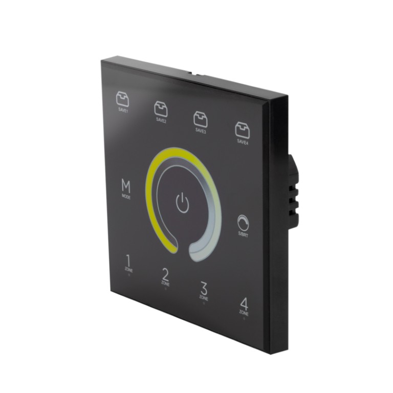 DMX muurcontroller 2,4 GHz – 4 zones – Wit/CCT - PILOTctl-4x2 B