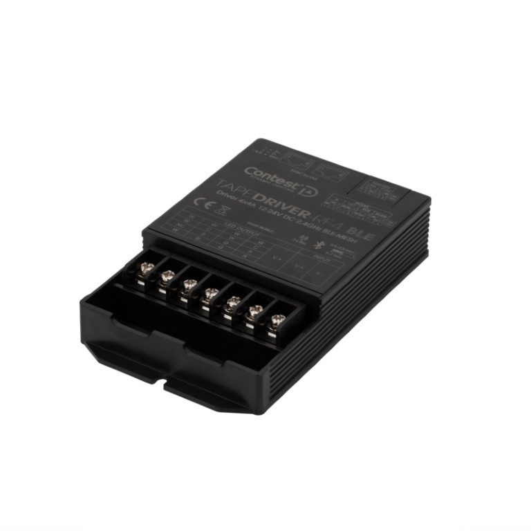 Driver 4x4A - 12-24 VDC - 2,4 GHz - BLE-MESH - TAPEDRIVER-RF4 BLE