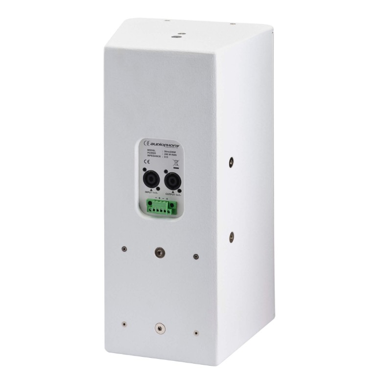 Passieve luidspreker voor vaste installatie - 1x6″ + 1x6″ coaxiaal - 240W RMS in 8 Ω - Afwerking hout, kleur wit - Sline206W
