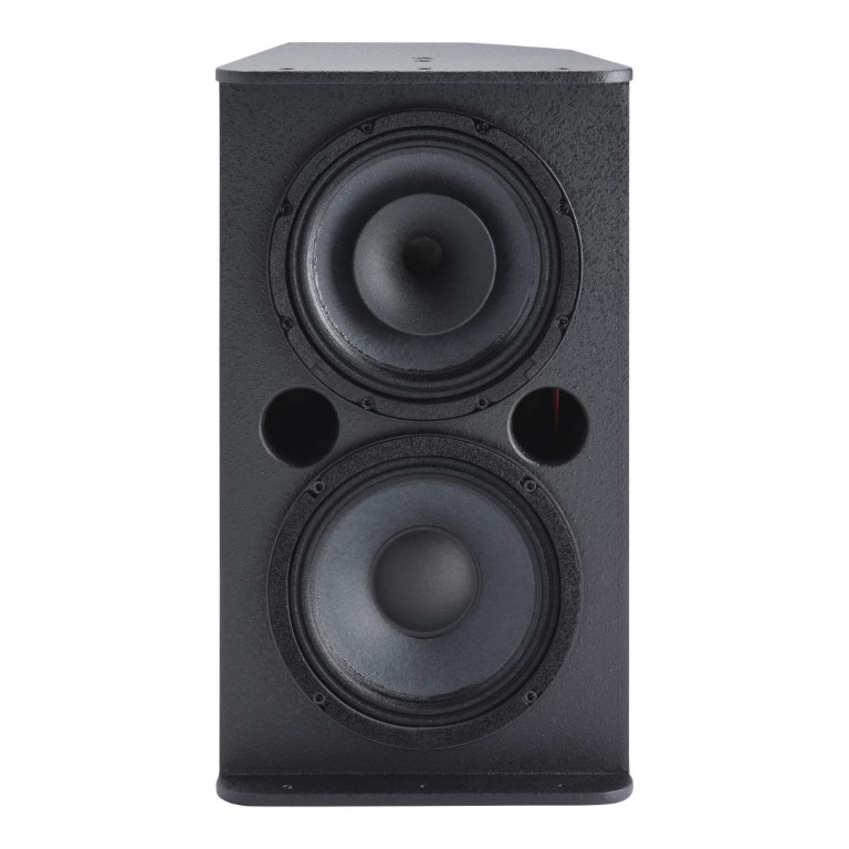 Passieve luidspreker voor vaste installatie - 1x8″ + 1x8″ coaxiaal - 300W RMS in 8Ω - Afwerking hout, kleur zwart - Sline208B