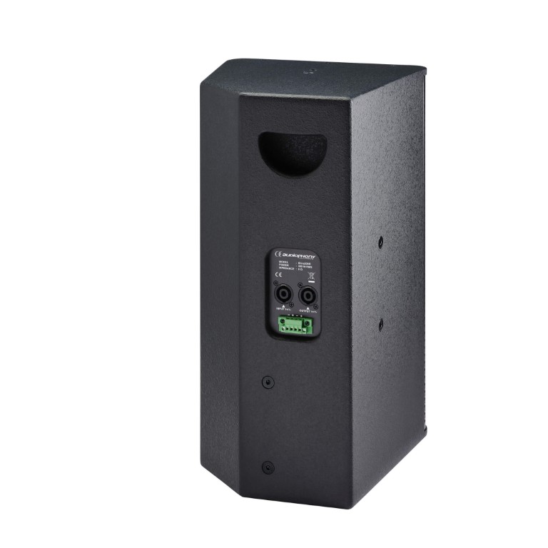 Passieve luidspreker voor vaste installatie - 1x8″ + 1x8″ coaxiaal - 300W RMS in 8Ω - Afwerking hout, kleur zwart - Sline208B