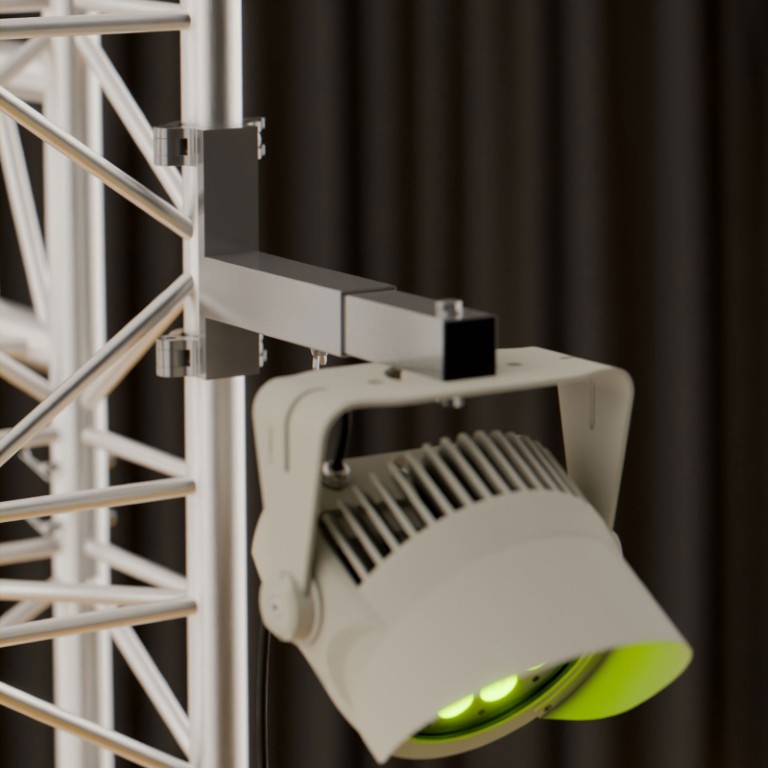 Verstelbare telescopische steun voor luidspreker of projector - Wit - SUP-TEL30W