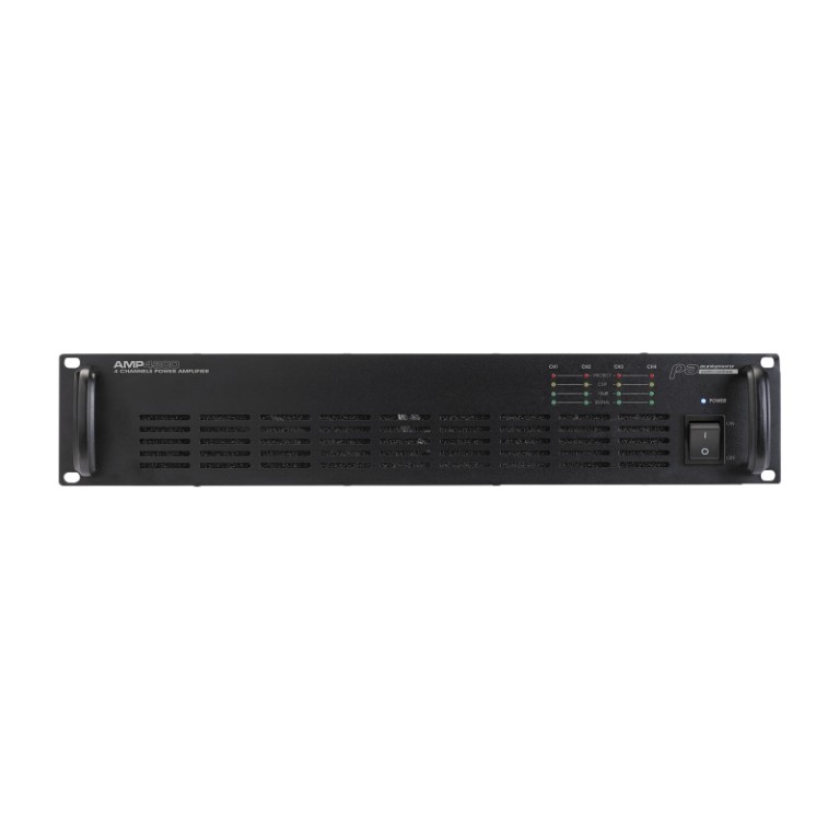 Compacte, lichtgewicht meerkanaalsversterker: 4x 300W in-line 70V / 100V - AMP4300
