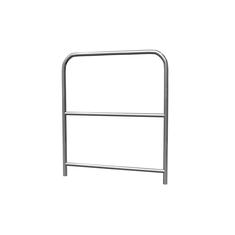 Leuning met 2 spijlen voor PLTS-platform - Lengte 1m - inclusief verbindingsstukken - PLTS-h1x1mkII
