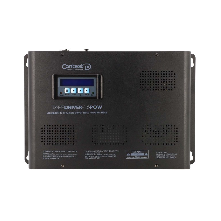 Krachtige en veelzijdige 16-kanaals RGBW LED-driver - 600W - TAPEDRIVER-16POW