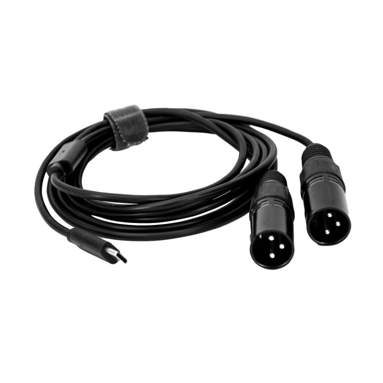 Digitaal-naar-analoog converter (DAC) USB-C naar XLR (mannelijk) - 2 meter - USBC DAC-2XLRM