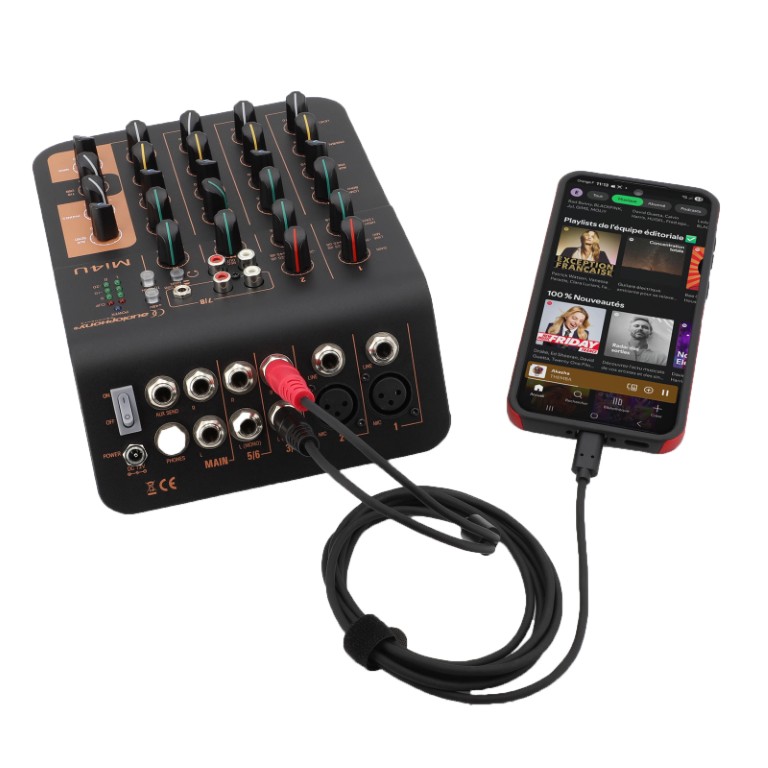 Digitaal-naar-analoog converter (DAC) USB-C naar 6,35 mm jack - 2 meter - USBC DAC-2JM