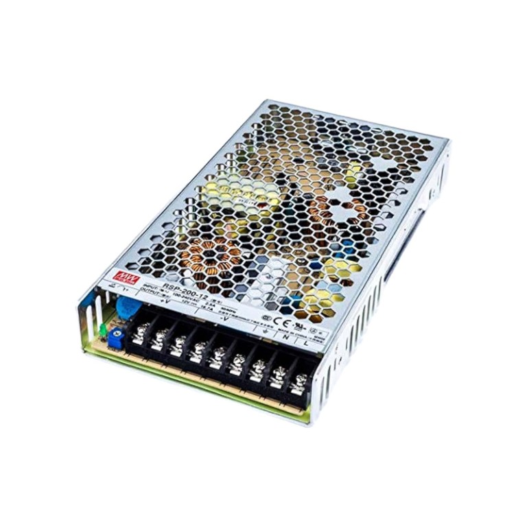 MEAN WELL Voeding - 12VDC – 17A – 200W max. - IP20 - 1 uitgang - RSP-200-12