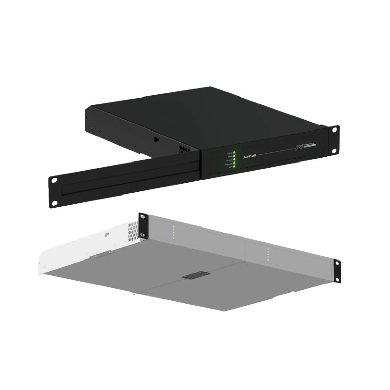 Complete set voor 19″-rackmontage van AIO 1U-matrix met halve breedte Aio4125 - AioR1