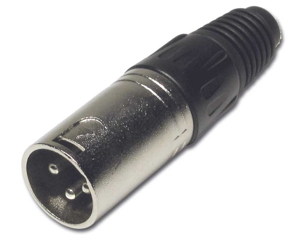 Mannelijke XLR connector - Chrome afwerking - FXM/CH
