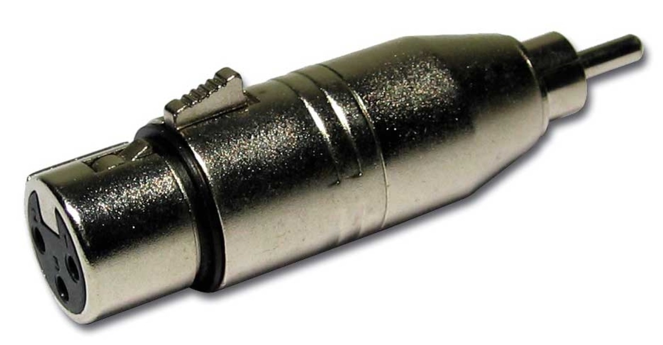 Adapter vrouwelijke XLR / mannelijke RCA - ADA/XFRM