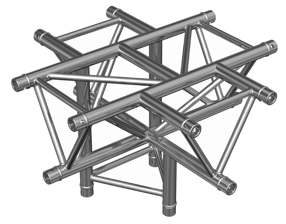 TRIO 290 kruis - 4 richtingen + voet - Montagekits inbegrepen - AG29-053