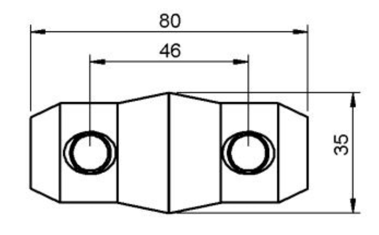 Conische koppeling voor Ø 50mm tube - per stuk - MANCH