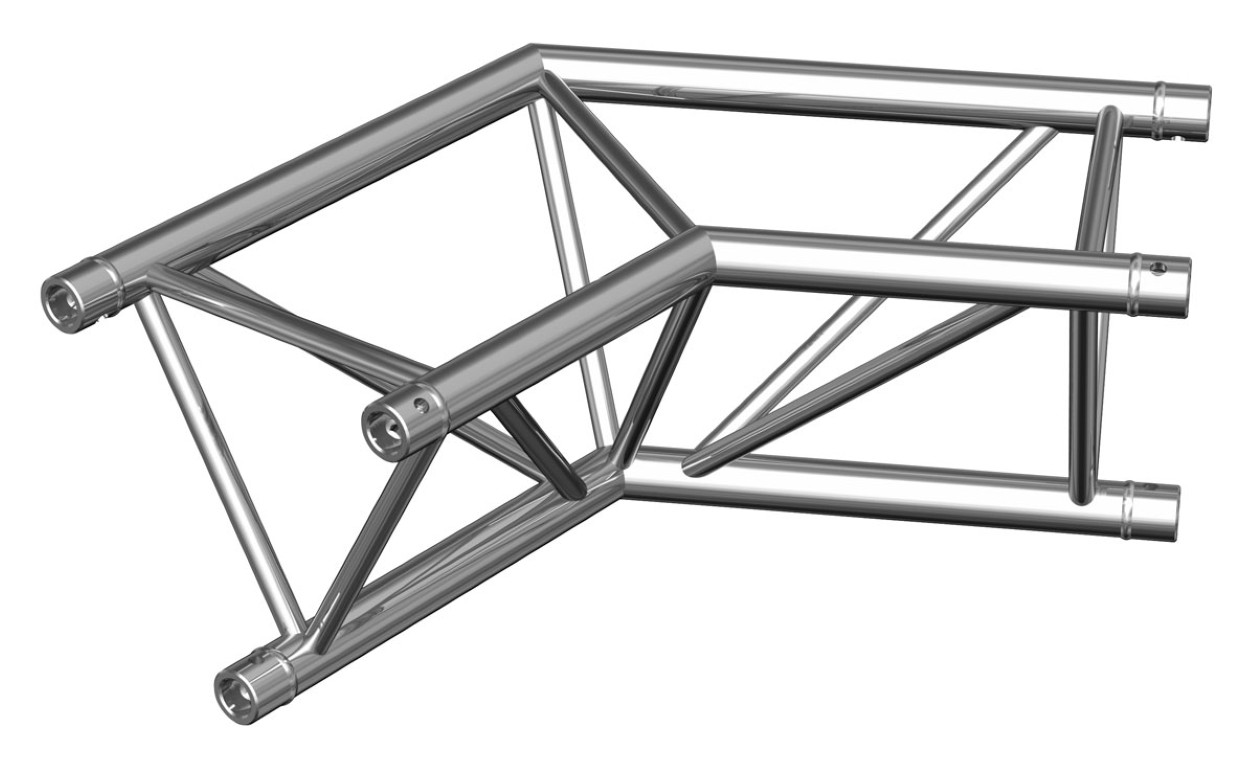 Trio hoekverbinding - 290mm - 120° - 2 richtingen - Montagekit inbegrepen - AG29-022